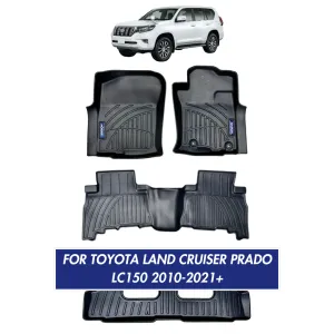 Nordvik Heavy Duty Floor Liners Kit For Toyota Land Cruiser Prado LC150 2010-2021 