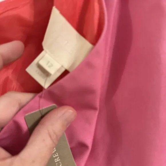 NWT J.Crew One Shoulder Pink Bridesmaid Dress Size 12