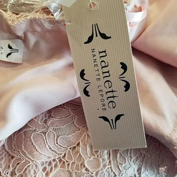 NWT Nanette Lepore Lace Halter Dress Sz 4 Ruffle Blush Pink Cocktail Party Midi