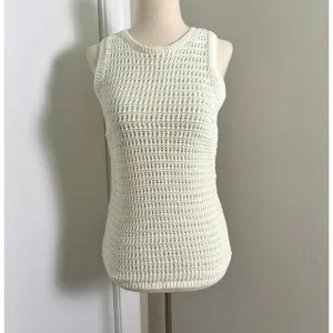 NWT J Crew Cream Crochet Sweater Shell