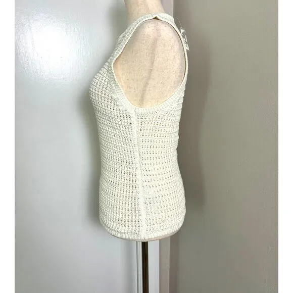 NWT J Crew Cream Crochet Sweater Shell