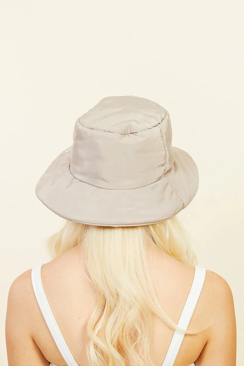 Nylon Bucket Hat- Ivory