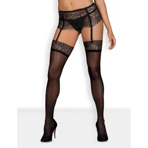 Obsessive - Chiccanta Stockings Black L/XL