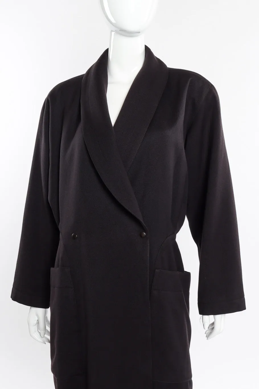 Oversized Double Breasted Wool Coat