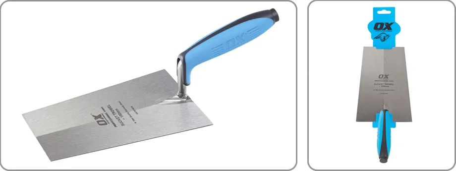OX Stainless Steel Bucket Trowel 180mm