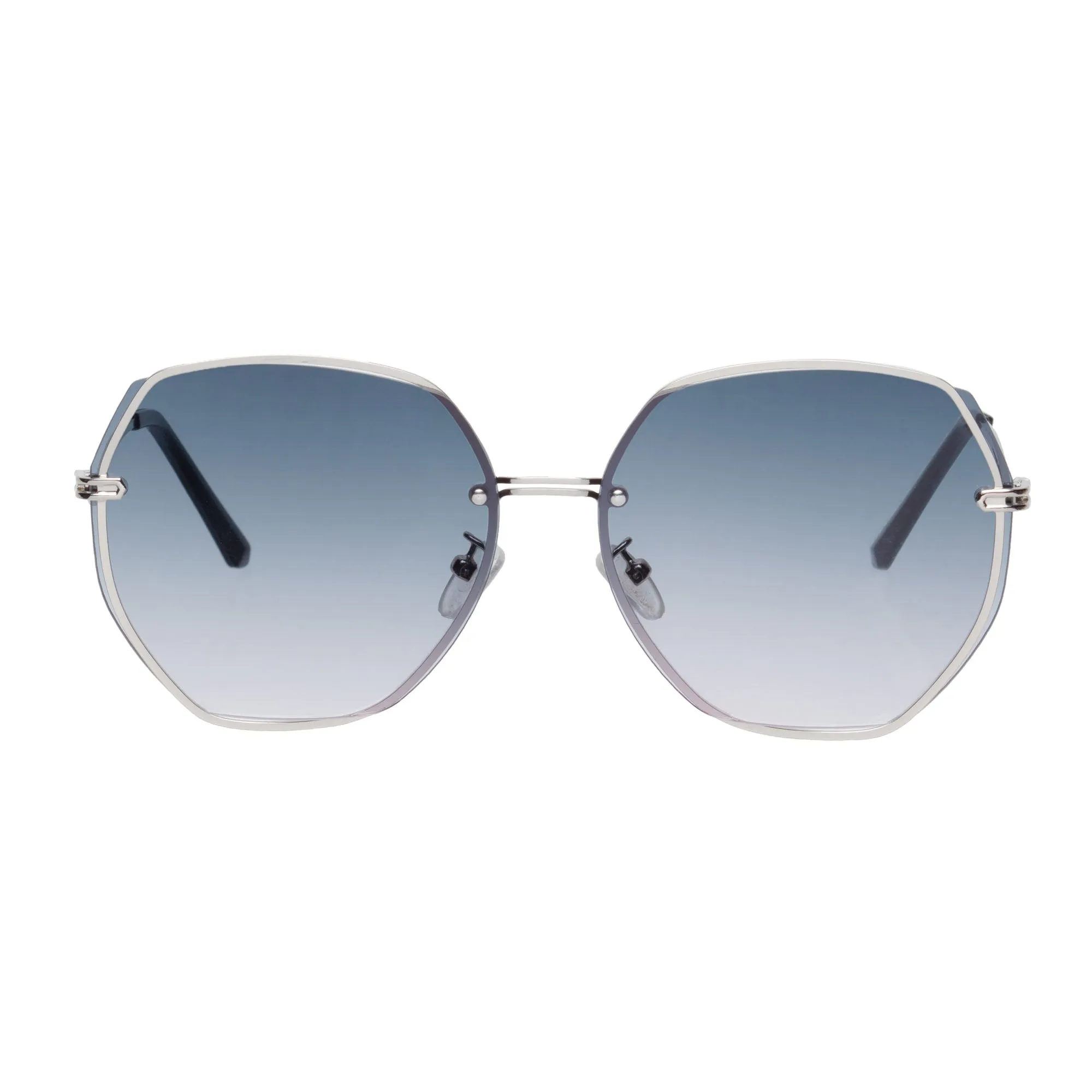 PALMA Blue/Silver Hex Sunglasses