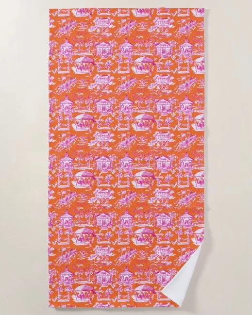 Pawleys Island Toile Beach Towel- in 6 Colors!