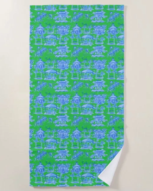 Pawleys Island Toile Beach Towel- in 6 Colors!