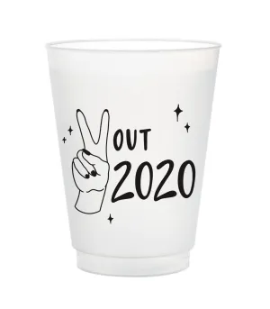 Peace Out 2020 Frost Flex Cups - Black