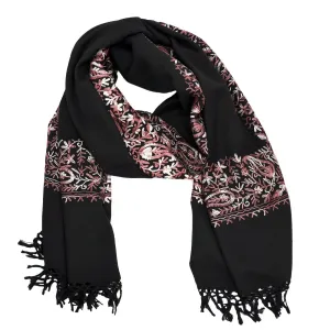 Penny Wool Embroidered Scarf