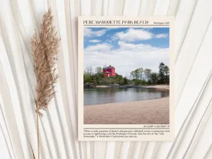 Pere Marquette Park Beach Wall Canvas, USA