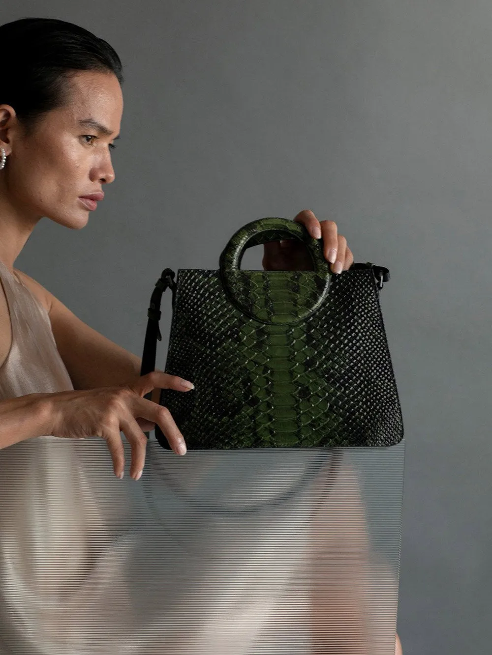 Perona   I   Bag - Evening Bag Rayha In Emerald Green