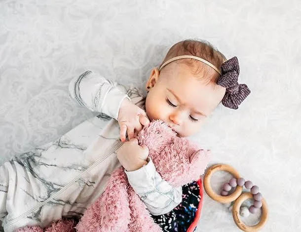 Personalized Teether Rattle: Custom Color Baby Wood Rattle and Teething Ring