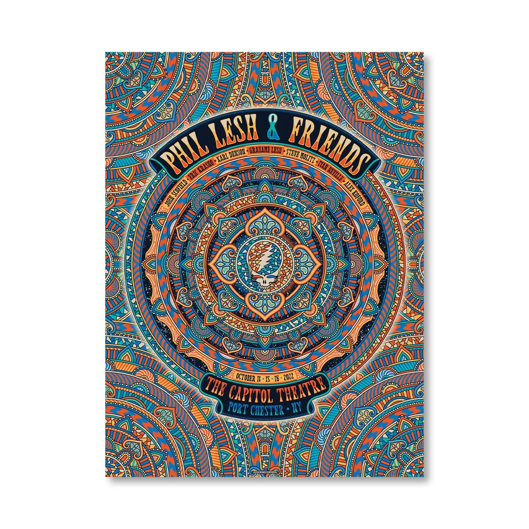 Phil Lesh & Friends Poster by Chris Gallen (October 14-16, 2022)