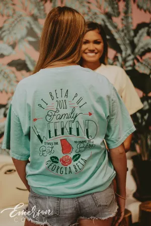 Pi Beta Phi Georgia Family Weekend Tshirt