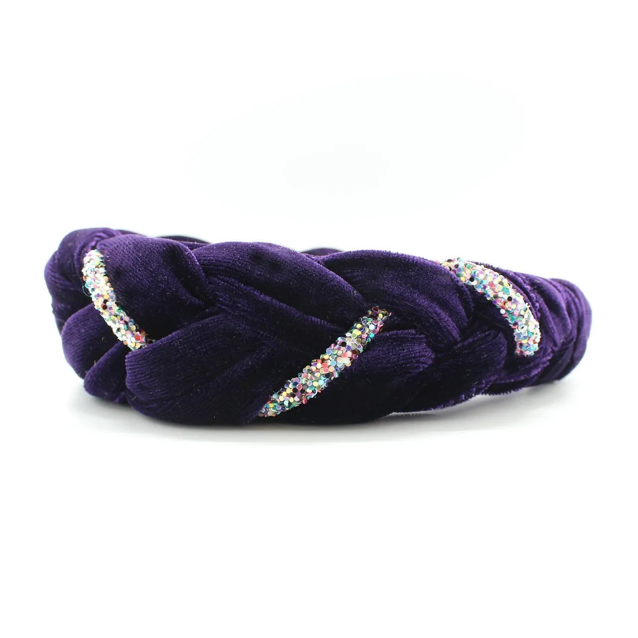 Pistachio Velvet and Rhinestones Headband