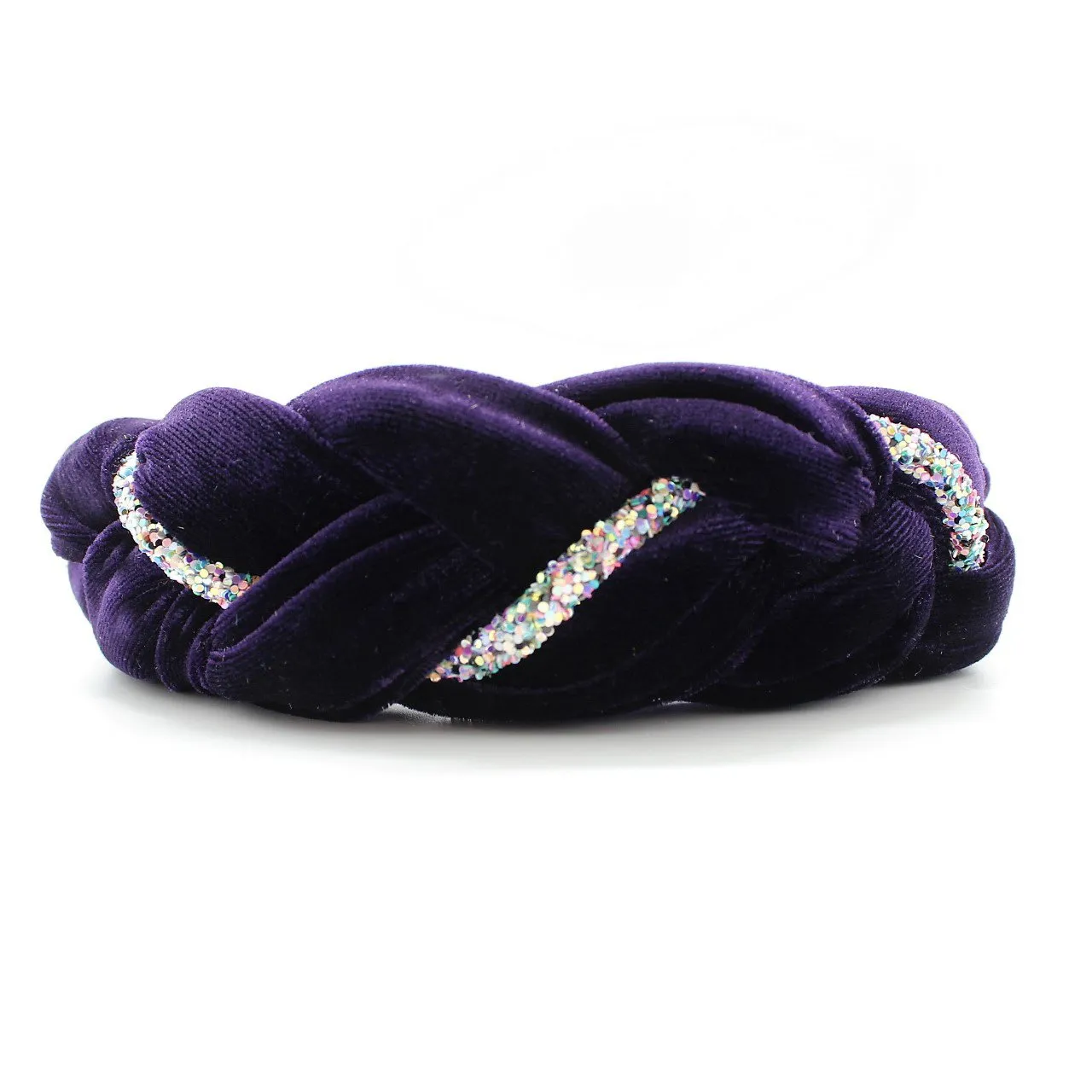 Pistachio Velvet and Rhinestones Headband