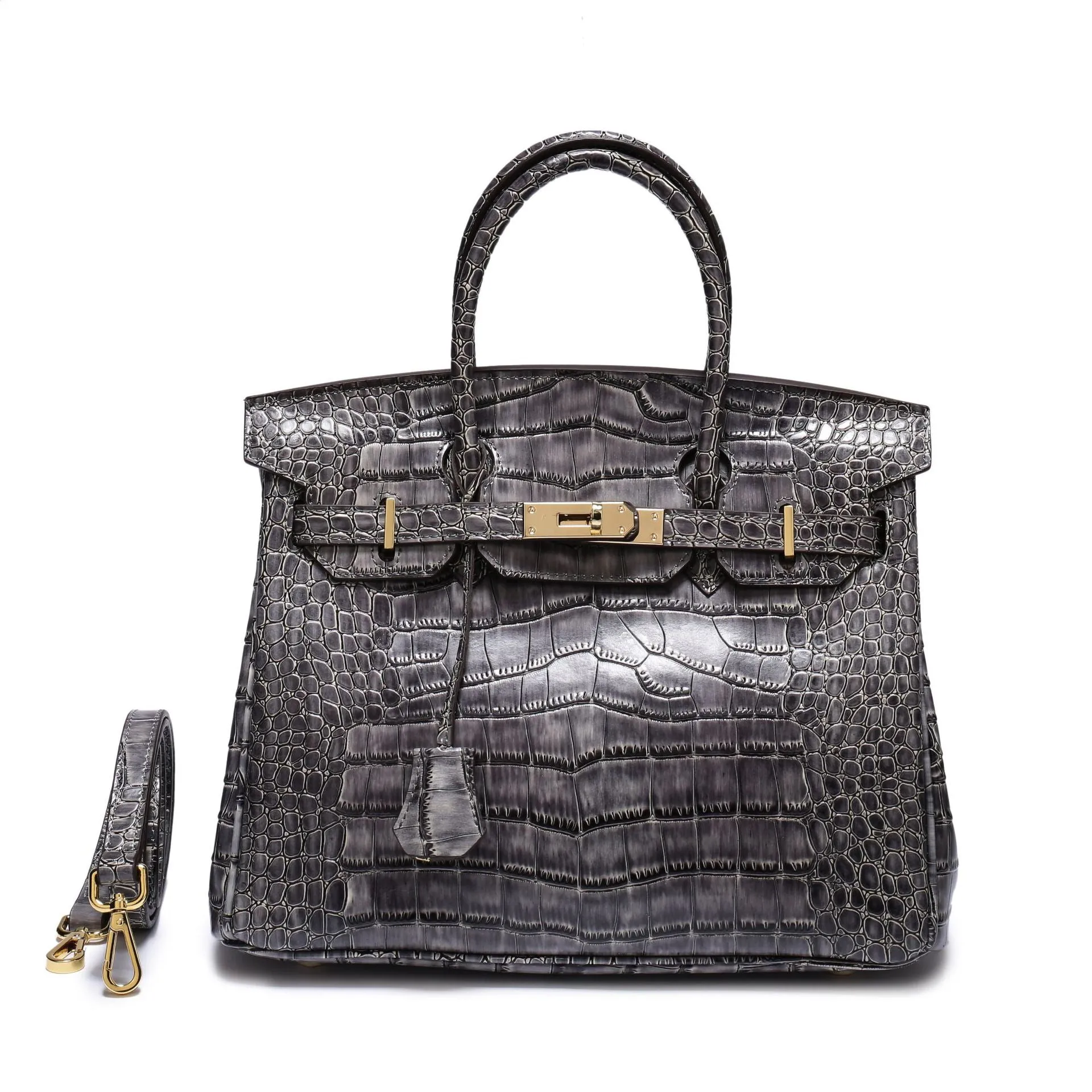 Platinum Bag Fashion Single Shoulder Diagonal Women's Bag Crocodile Leather Female Handbag