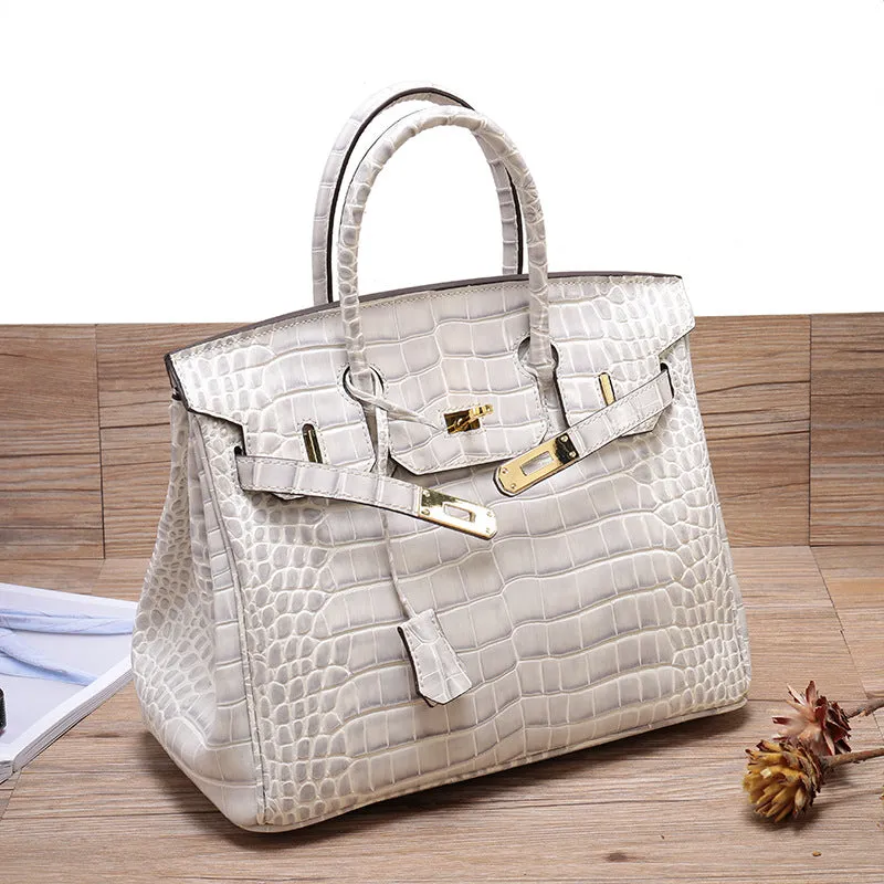 Platinum Bag Fashion Single Shoulder Diagonal Women's Bag Crocodile Leather Female Handbag