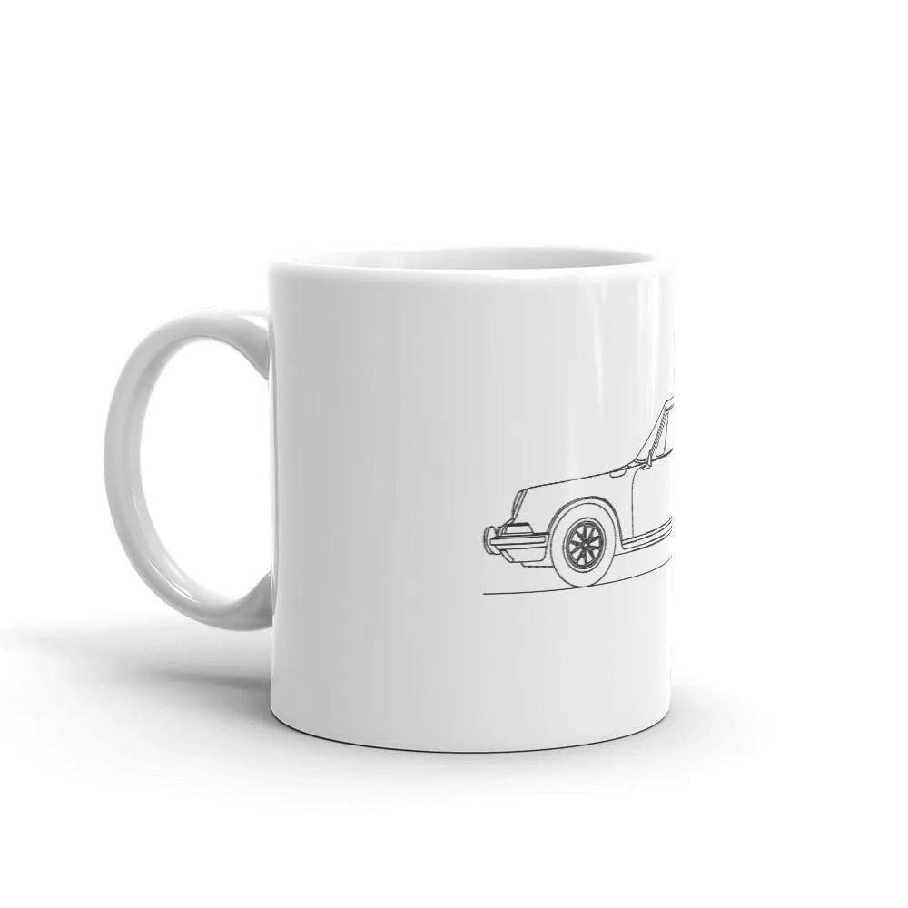 Porsche 911 Targa silhouette Mug