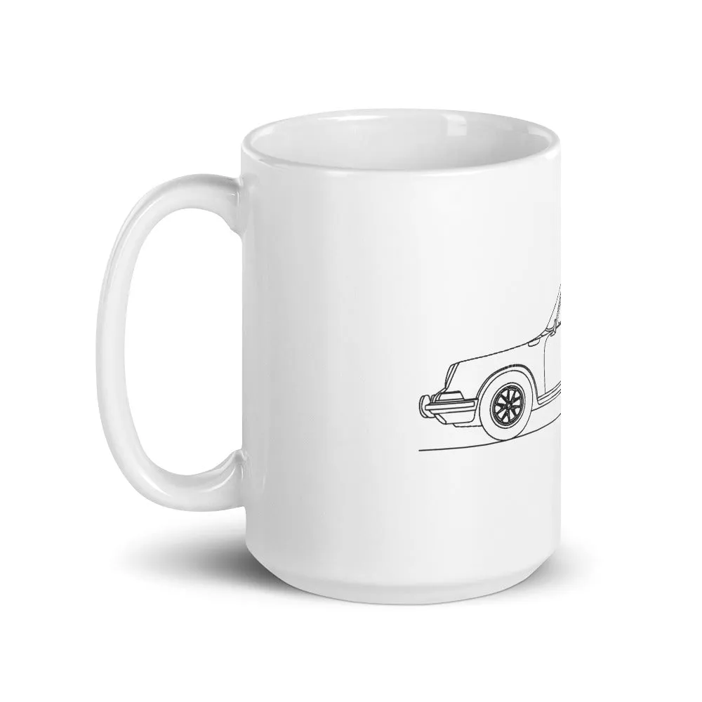 Porsche 911 Targa silhouette Mug