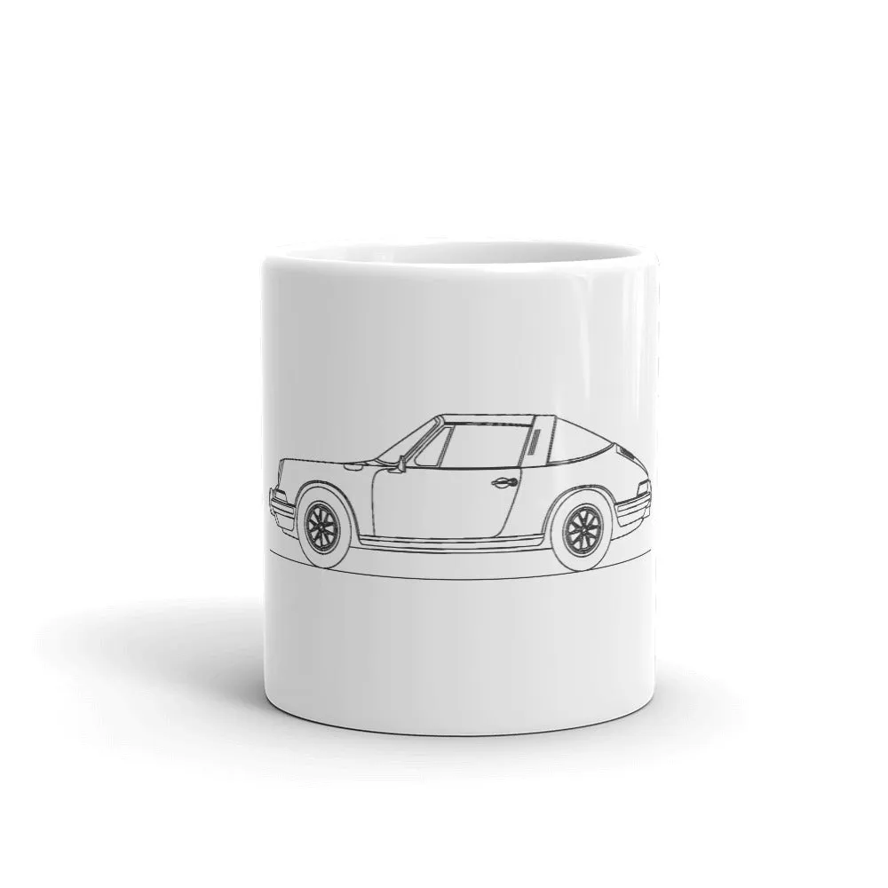 Porsche 911 Targa silhouette Mug