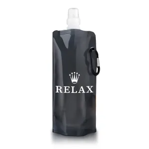 Portable Clear Water Bottle (Black) - Relax
