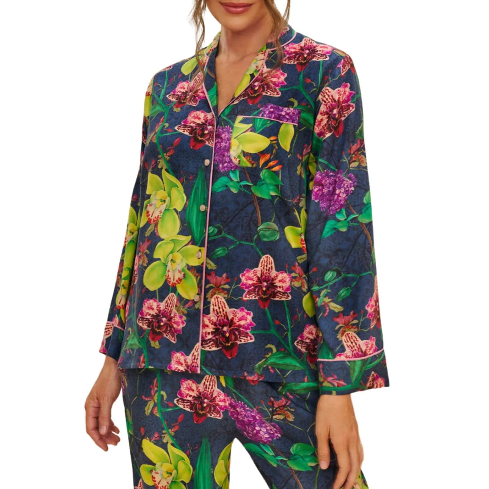 Powder Exotic Evening Luxury Print Pyjamas