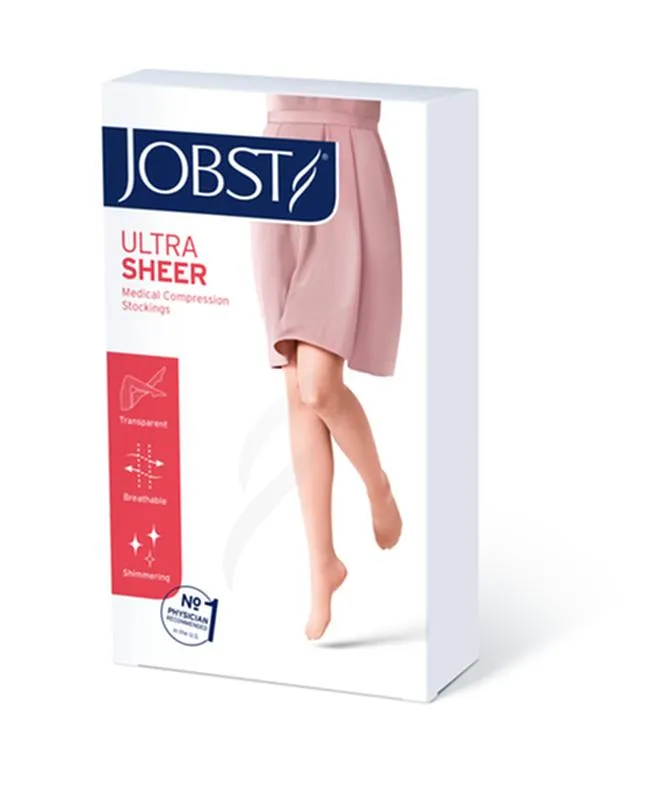 PR/1 JOBST ULTRASHEER WOMEN, WAIST HIGH, 15-20MMHG, XL, ESPRESSO, CLOSED TOE