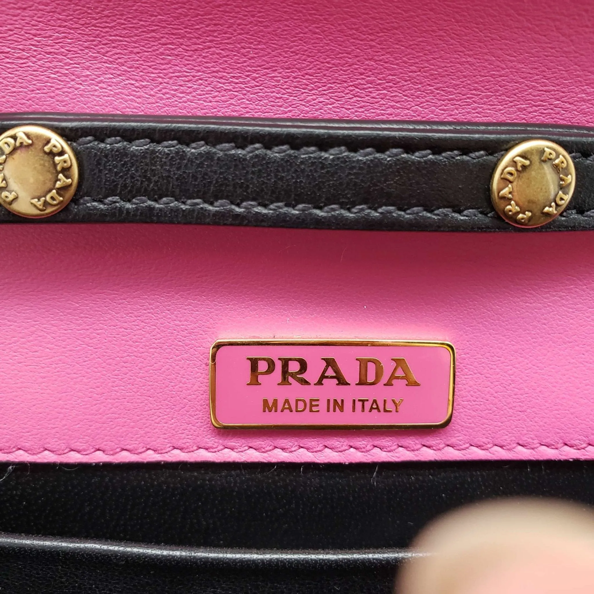 Prada Cahier Leather Shoulder Bag