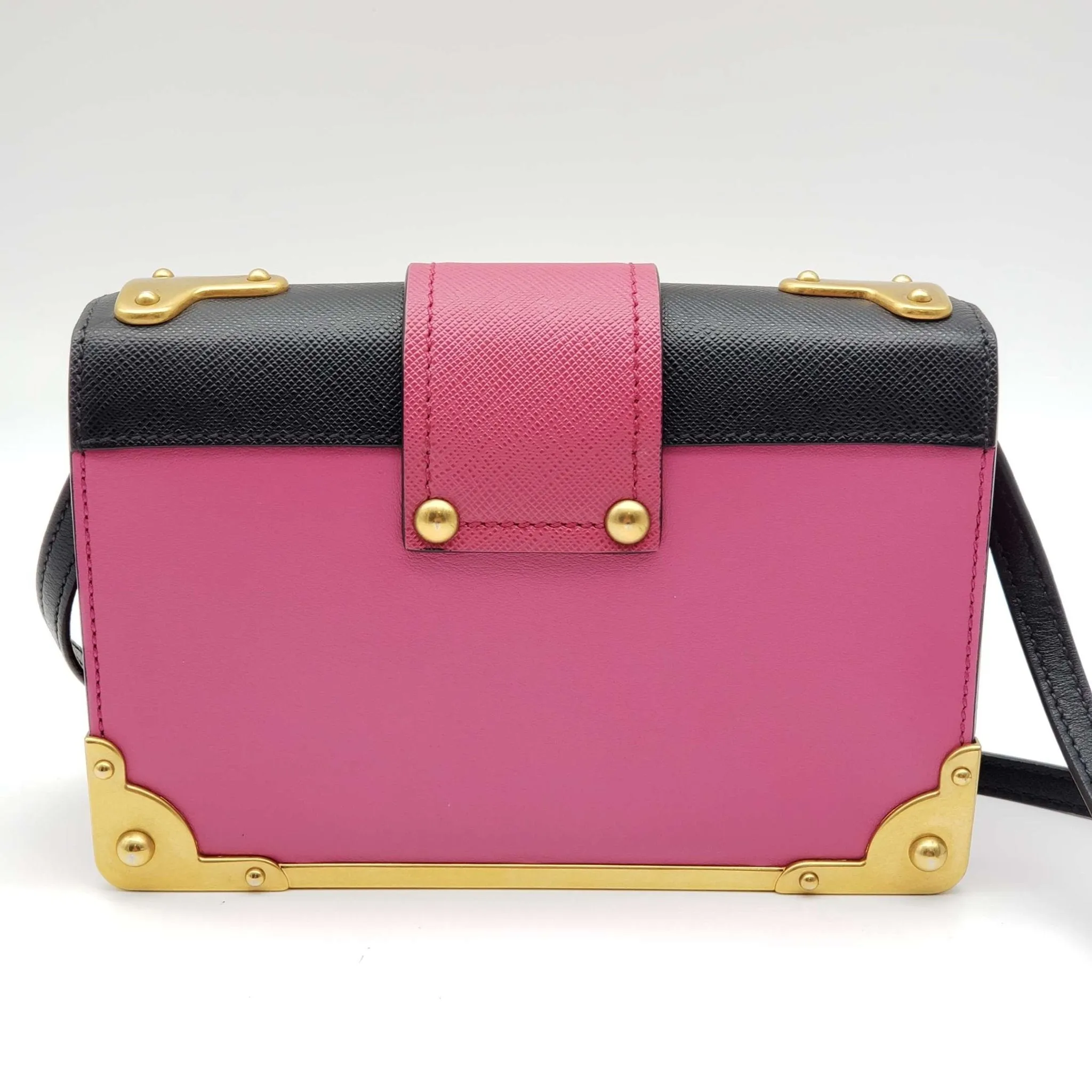 Prada Cahier Leather Shoulder Bag