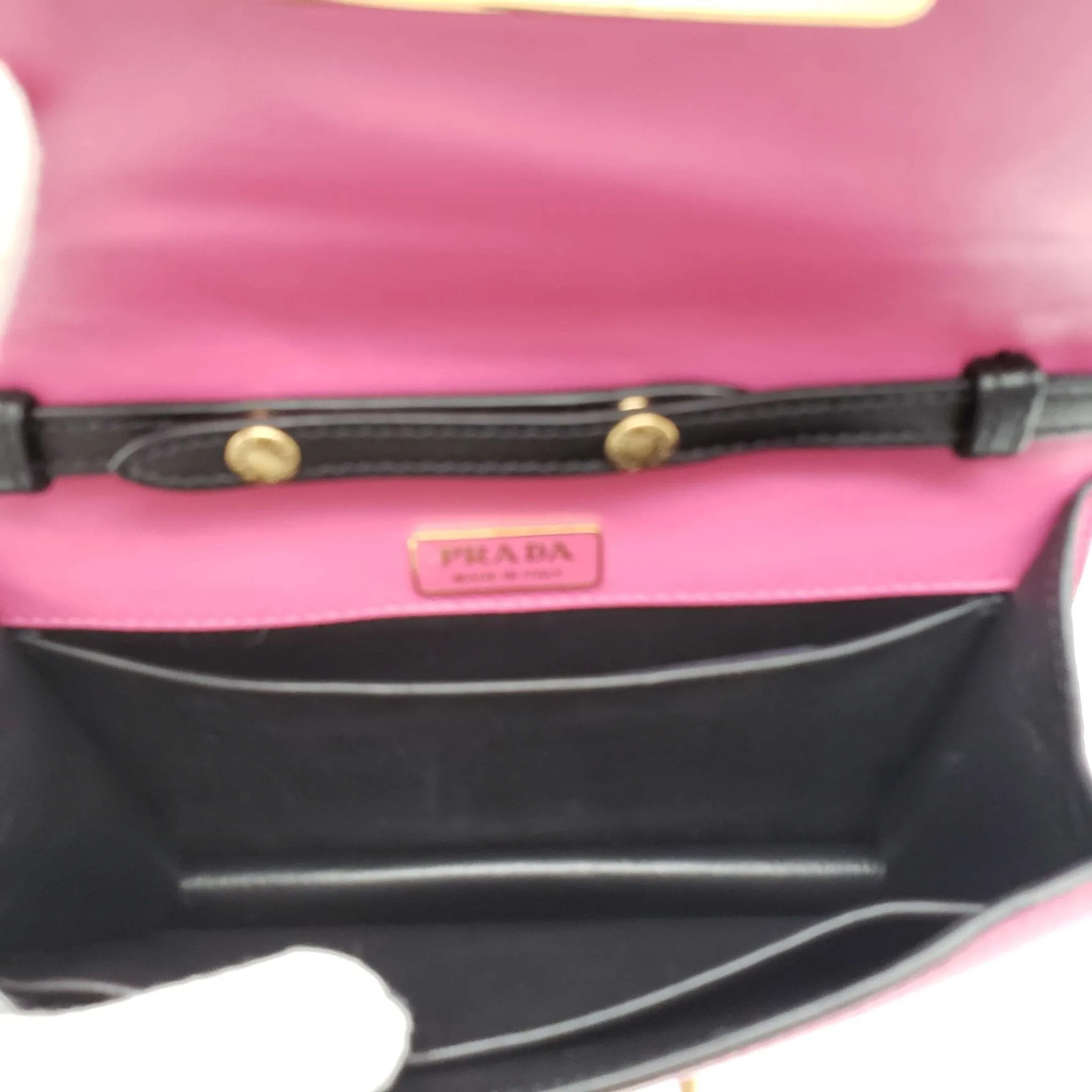 Prada Cahier Leather Shoulder Bag