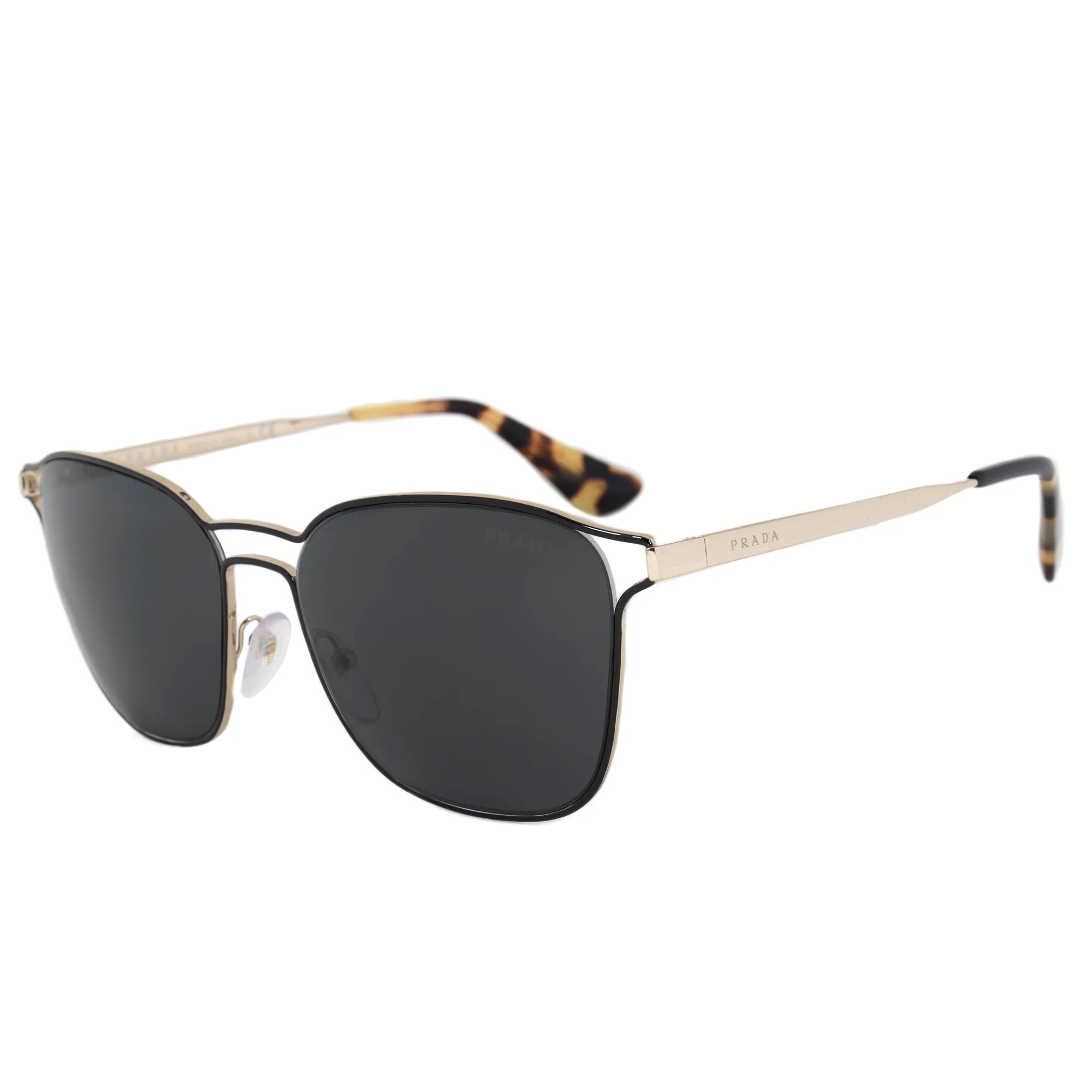 Prada Cinema Square Sunglasses PR54TS 1AB5S0 55 | Black Frame | Carbon Lenses