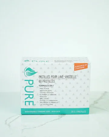 Prefilled, Dishwasher Tabs, 60-Pack, Pure