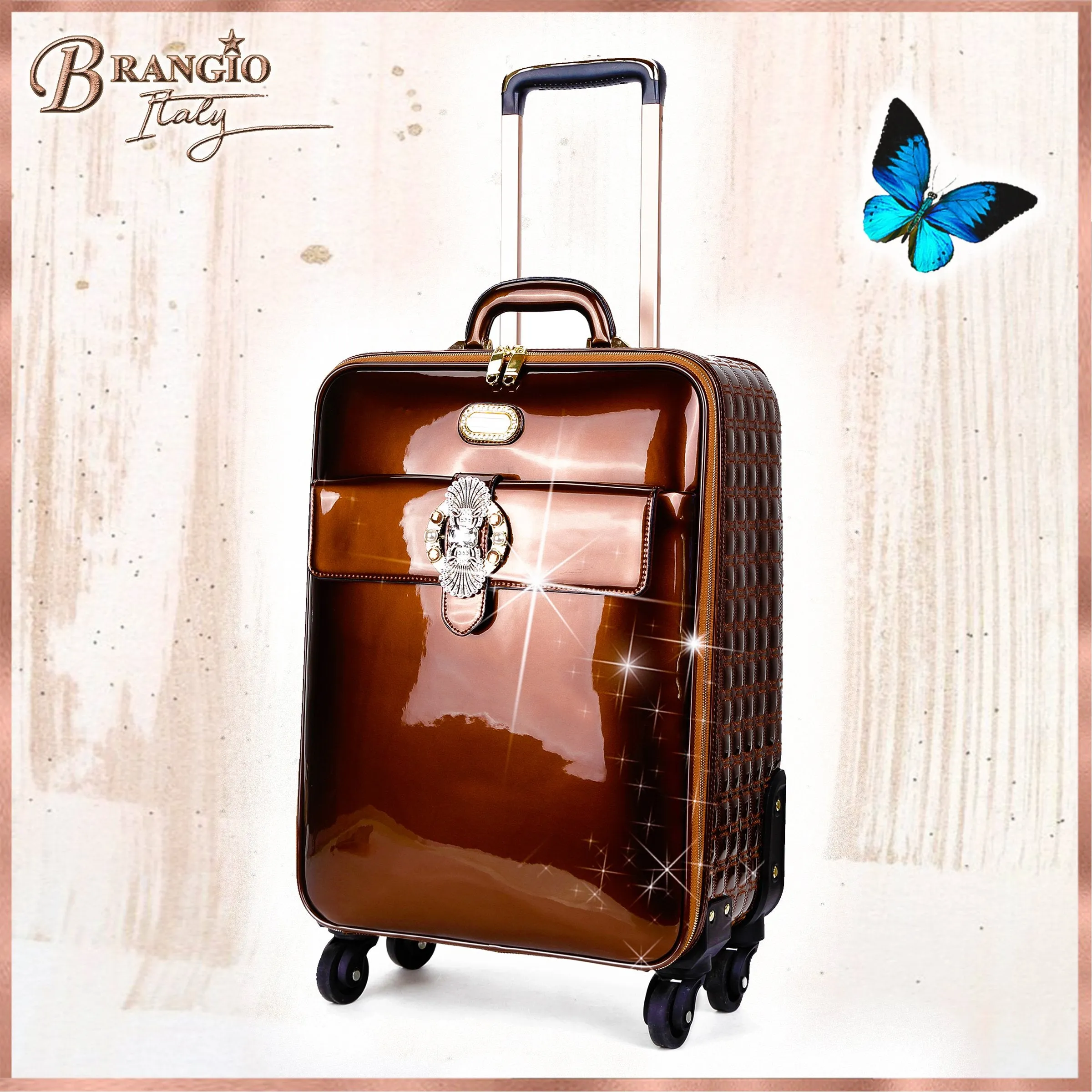 Queen's Crown Suitcase Getaway Travel Luggage Spinner Wheels [KAL8899]