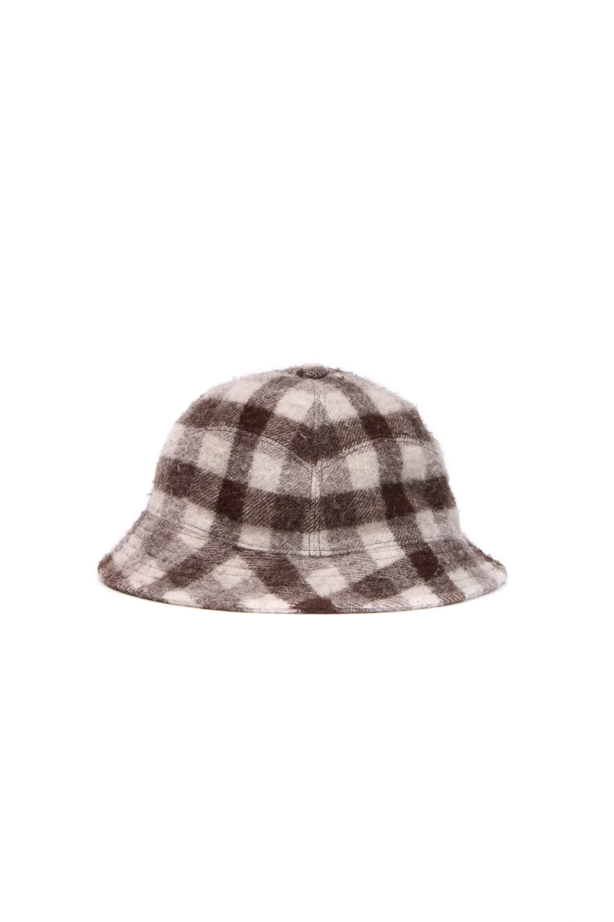 "Orgasmique" Patch Bucket Hat - White/Brown Size Medium