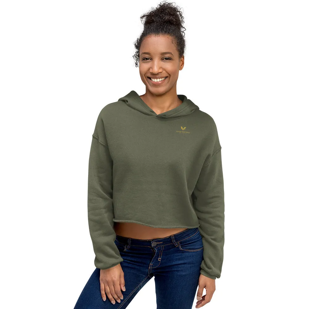 "STAY ON PURPOSE" Crop Hoodie