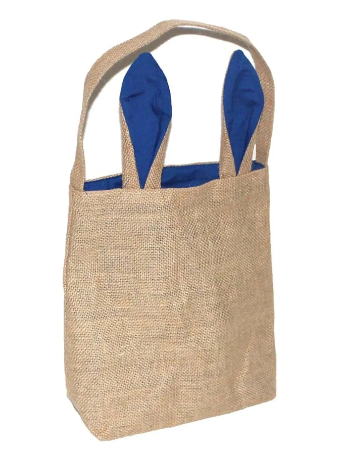 Rabbit Ears Burlap Easter Bag