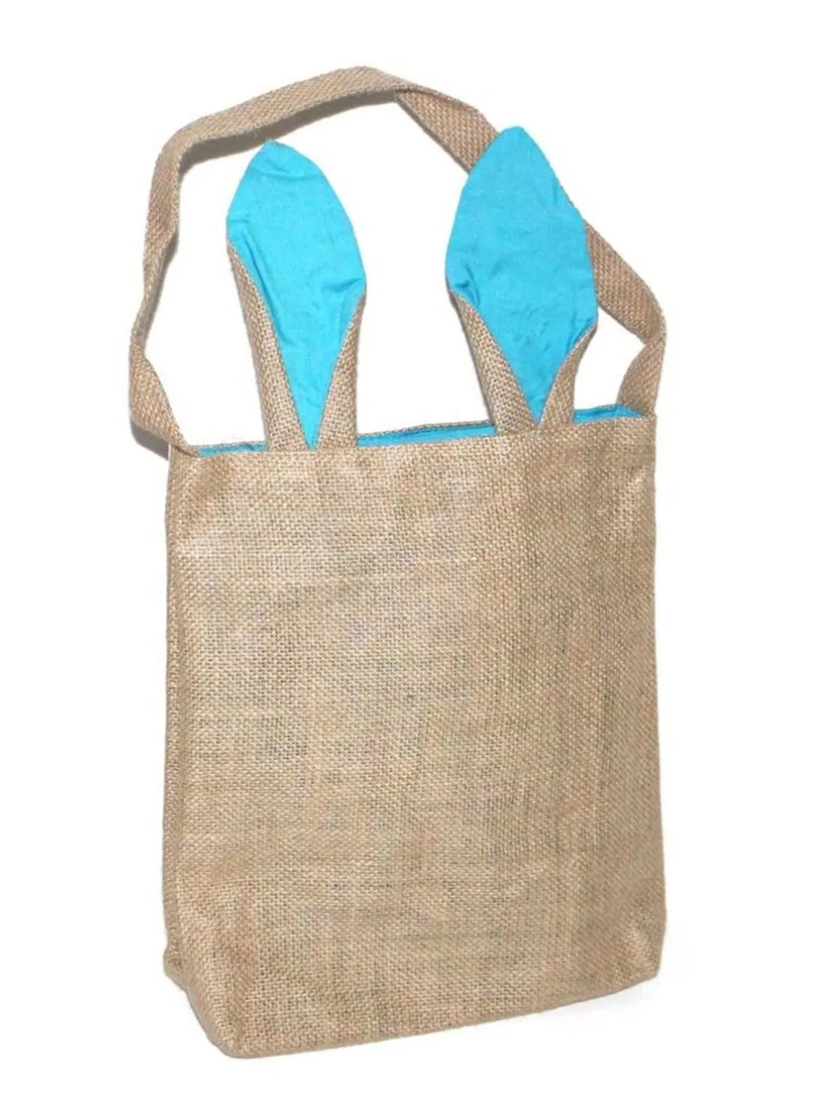 Rabbit Ears Burlap Easter Bag