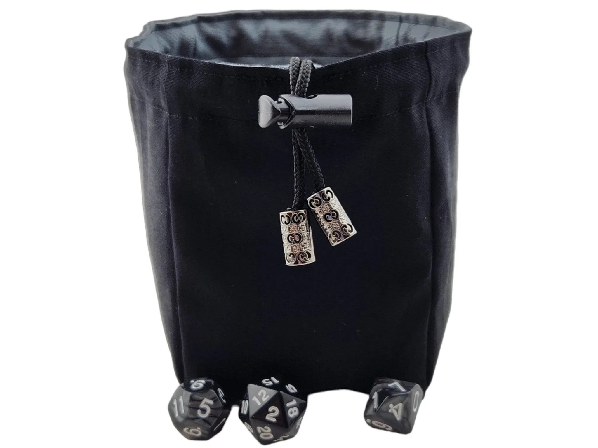 Raccoon and Coffee Dice Bag