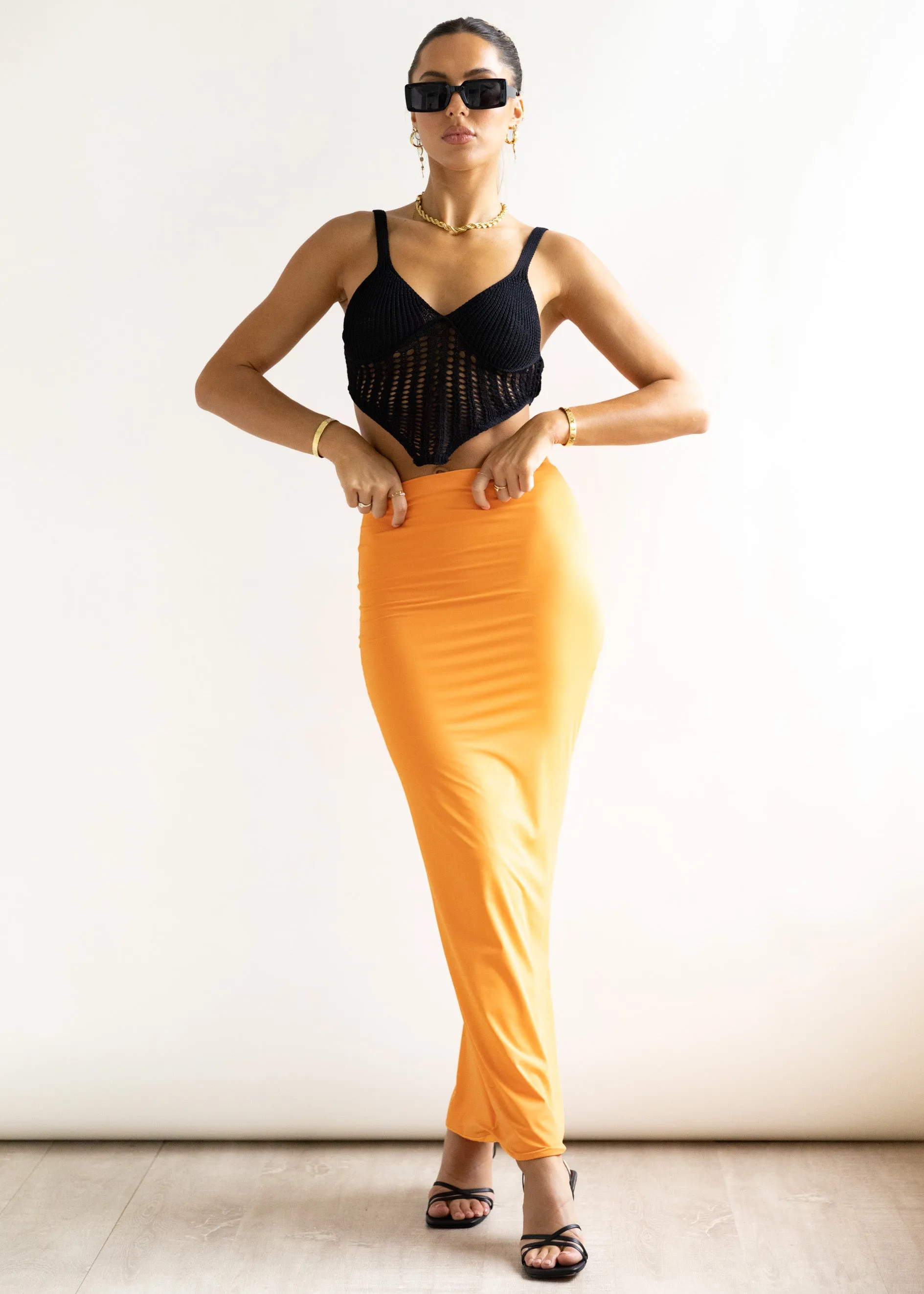 Raffah Crop - Black