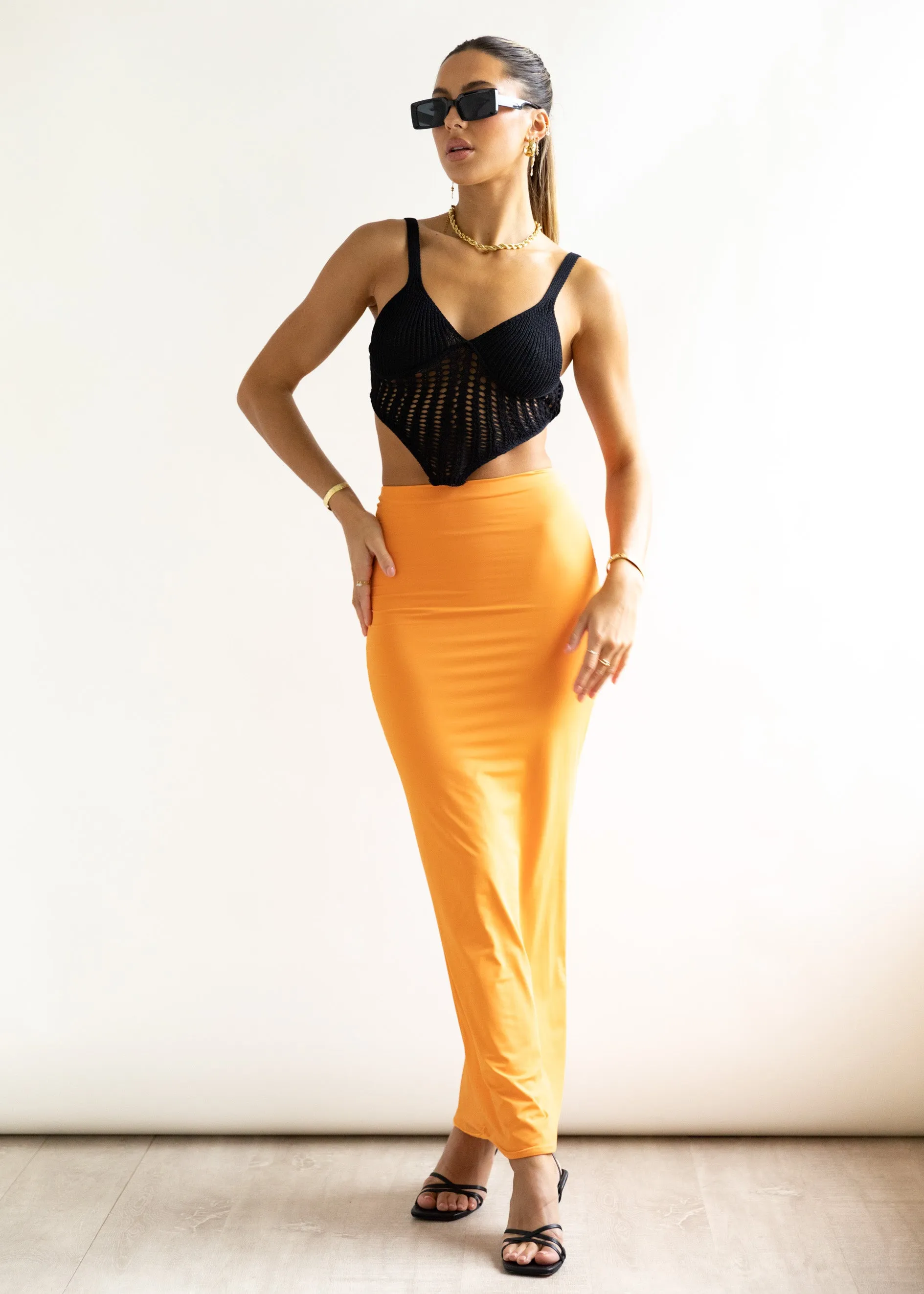Raffah Crop - Black