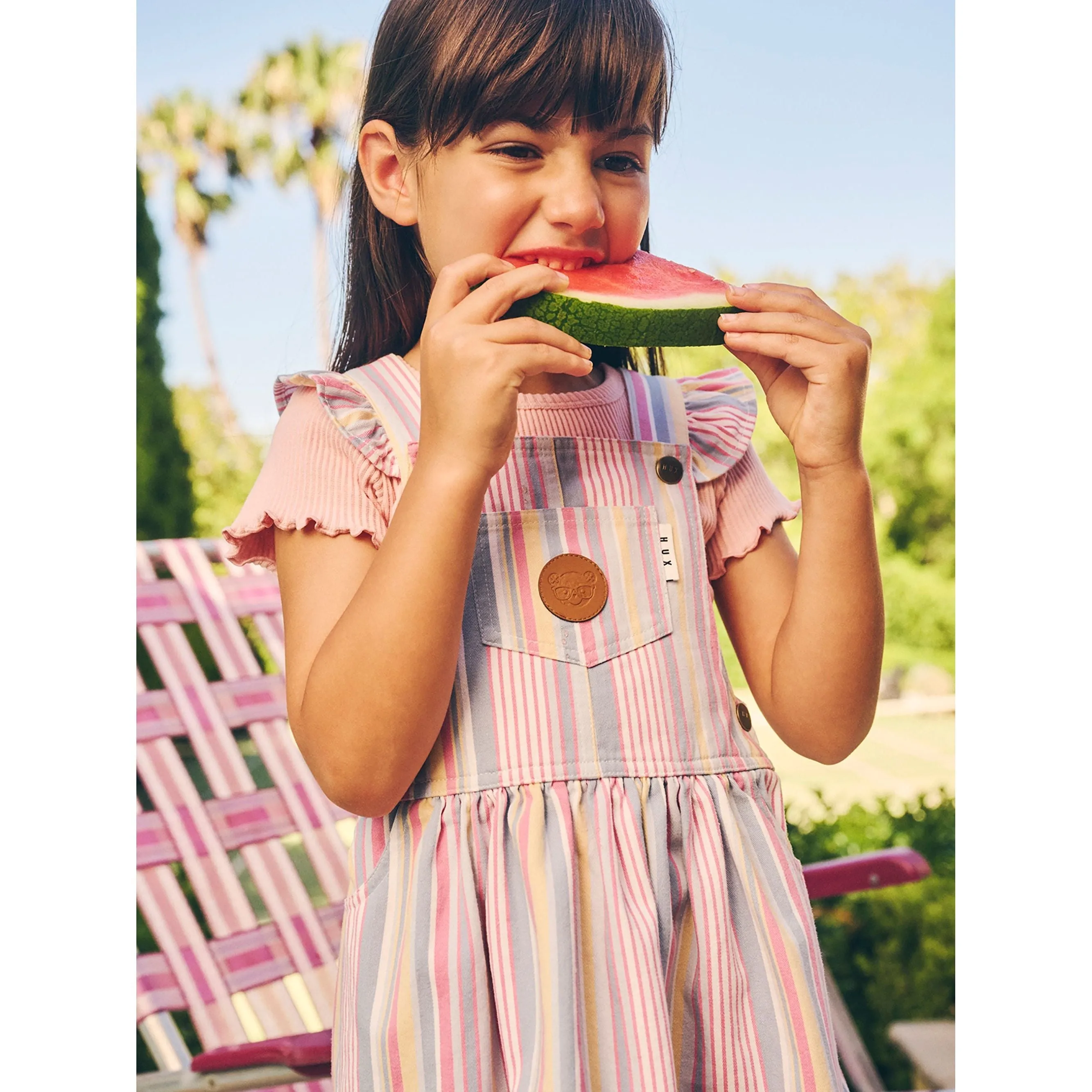 Rainbow Stripe Pinafore