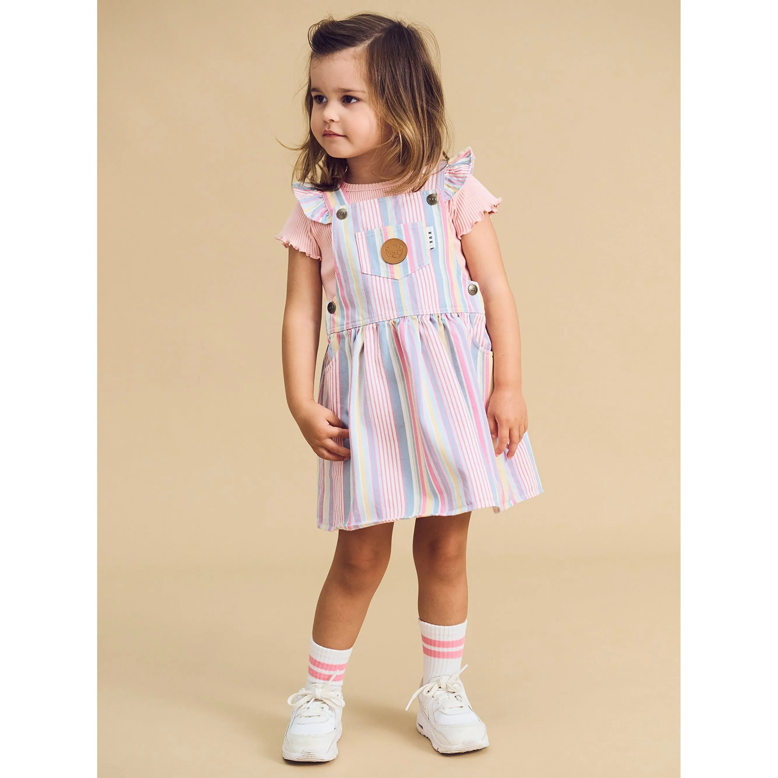 Rainbow Stripe Pinafore