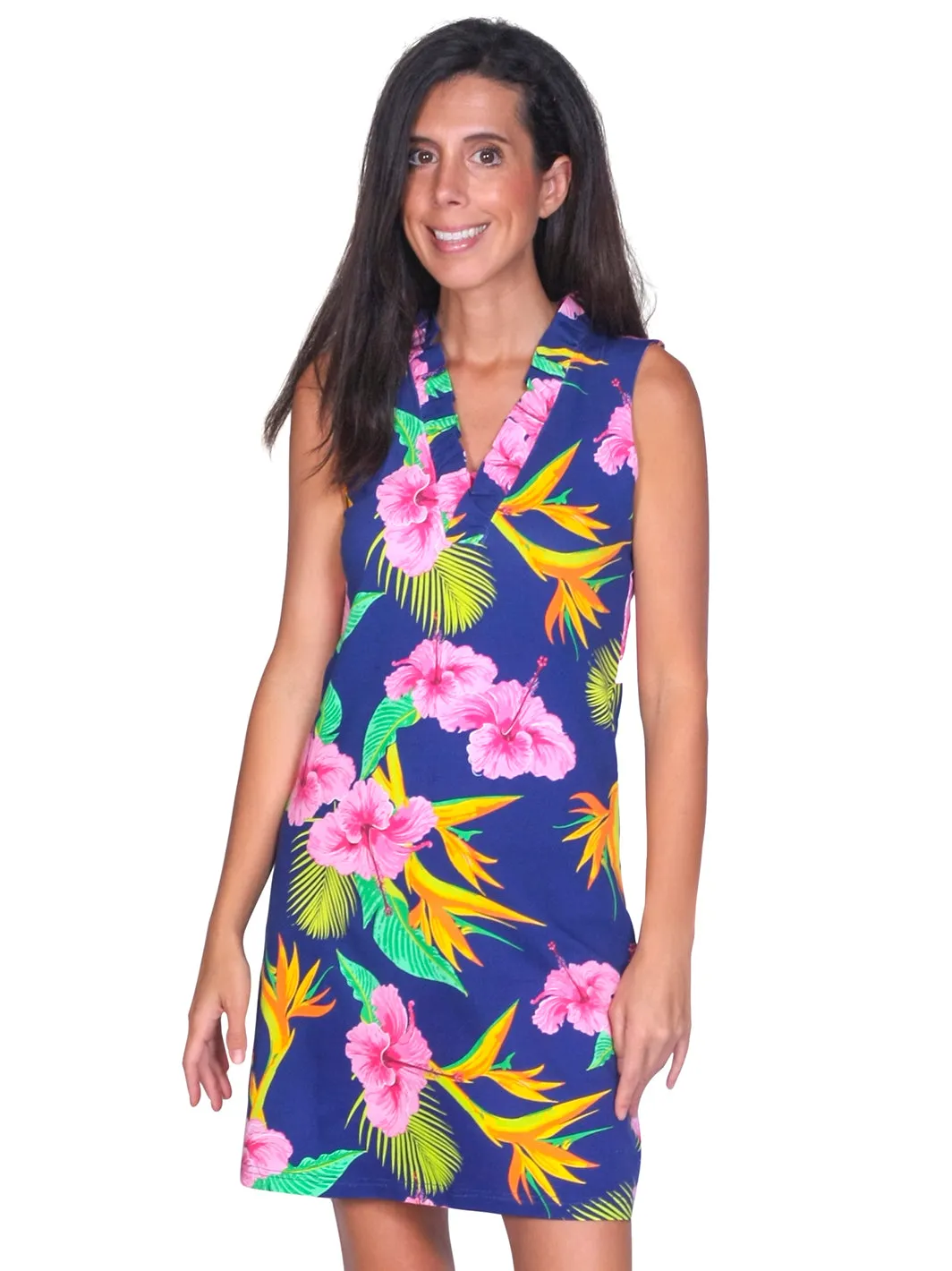 Rebecca Ruffle Sheath Dress Nicolia