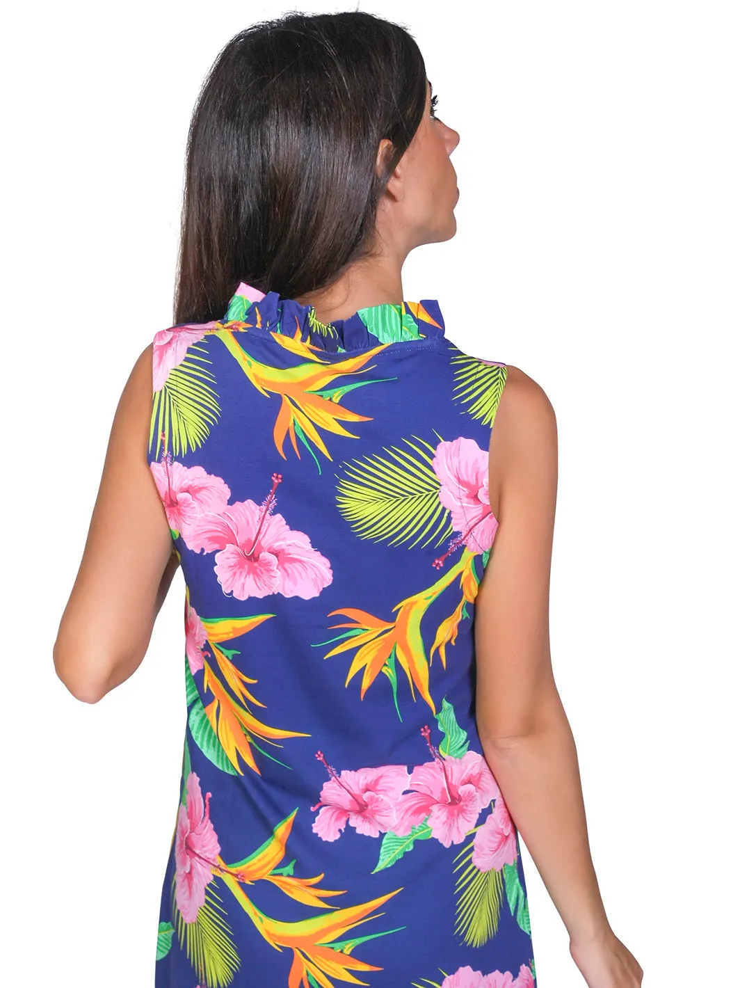 Rebecca Ruffle Sheath Dress Nicolia