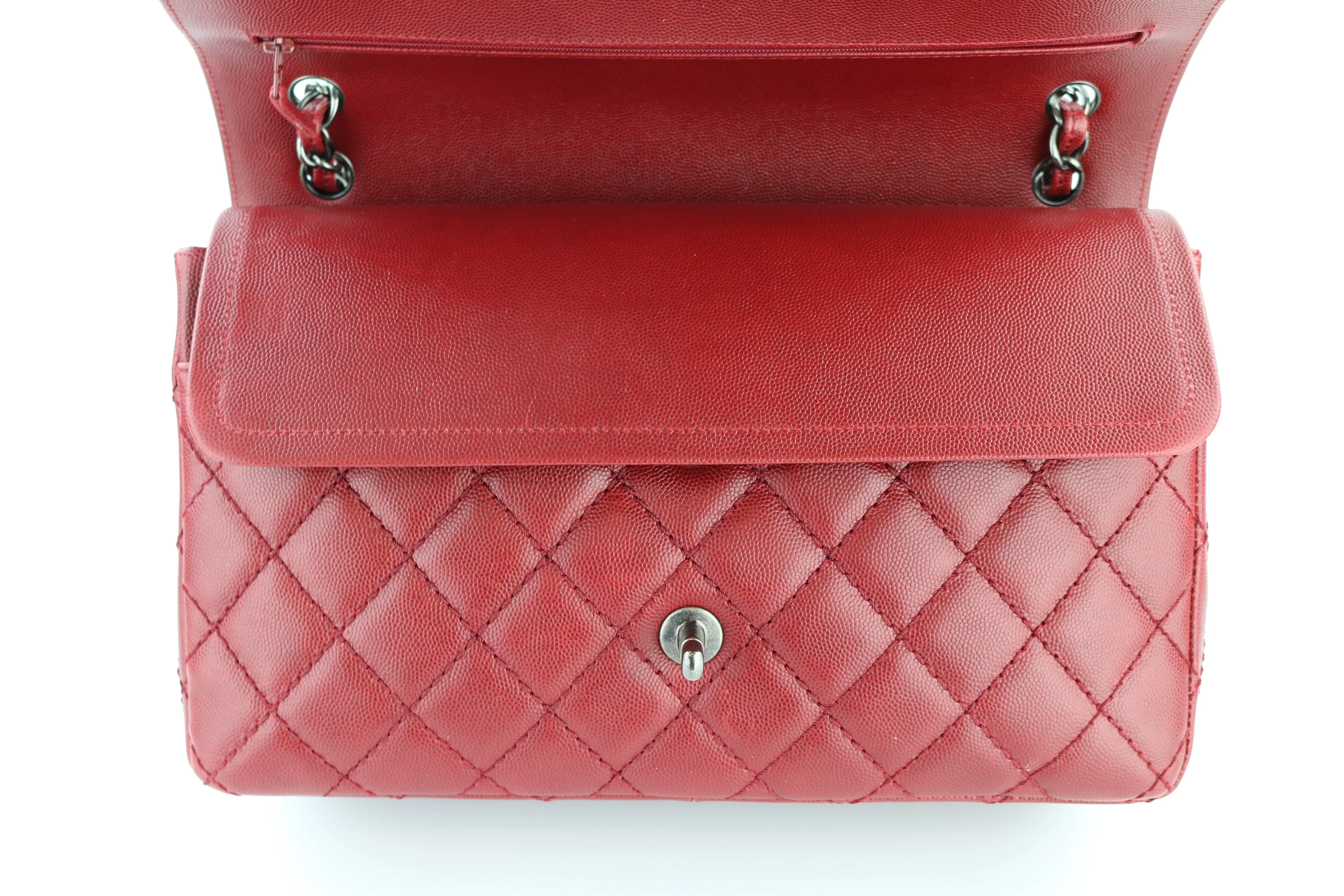 Red Caviar Double Flap Jumbo