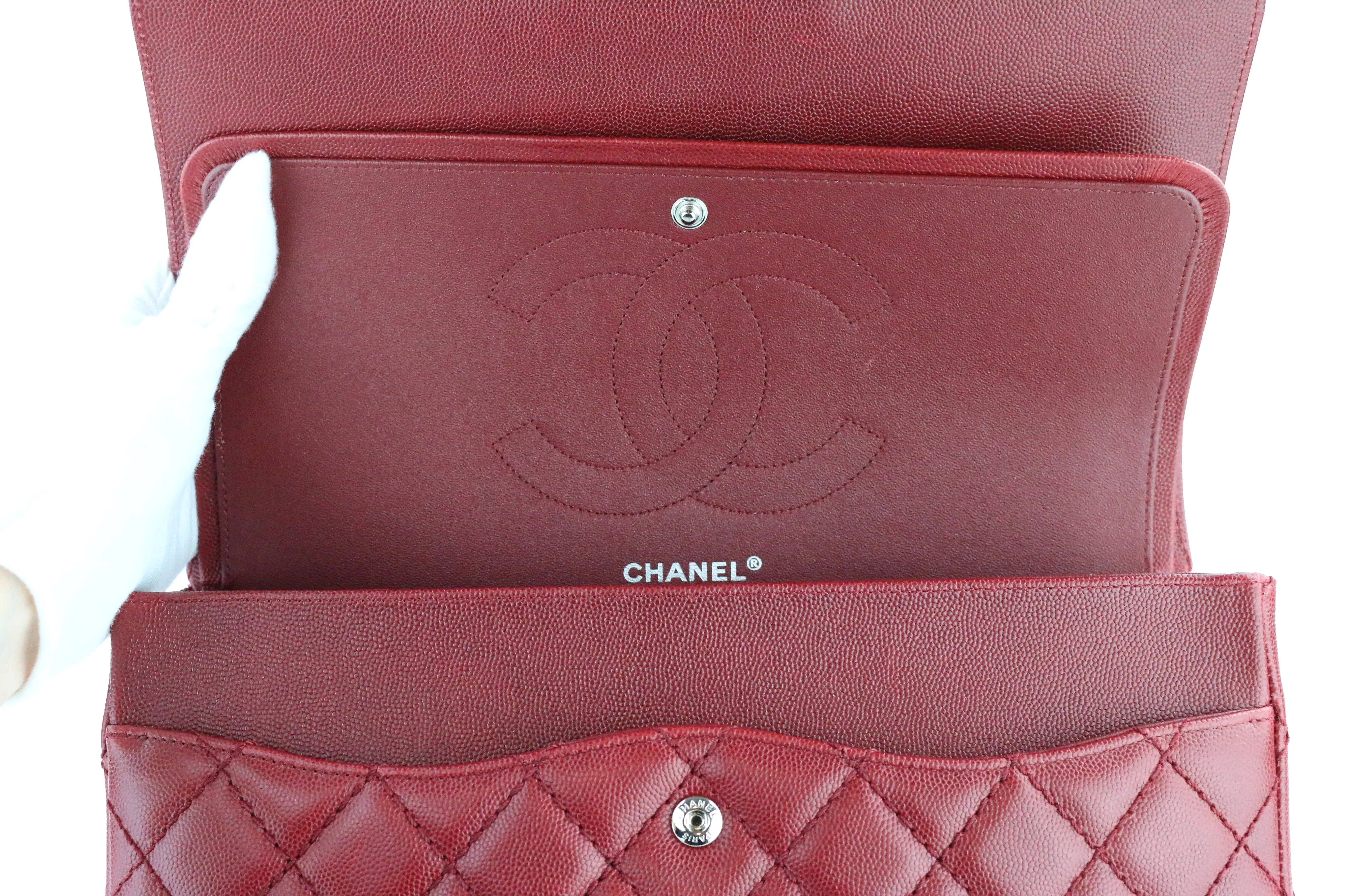 Red Caviar Double Flap Jumbo