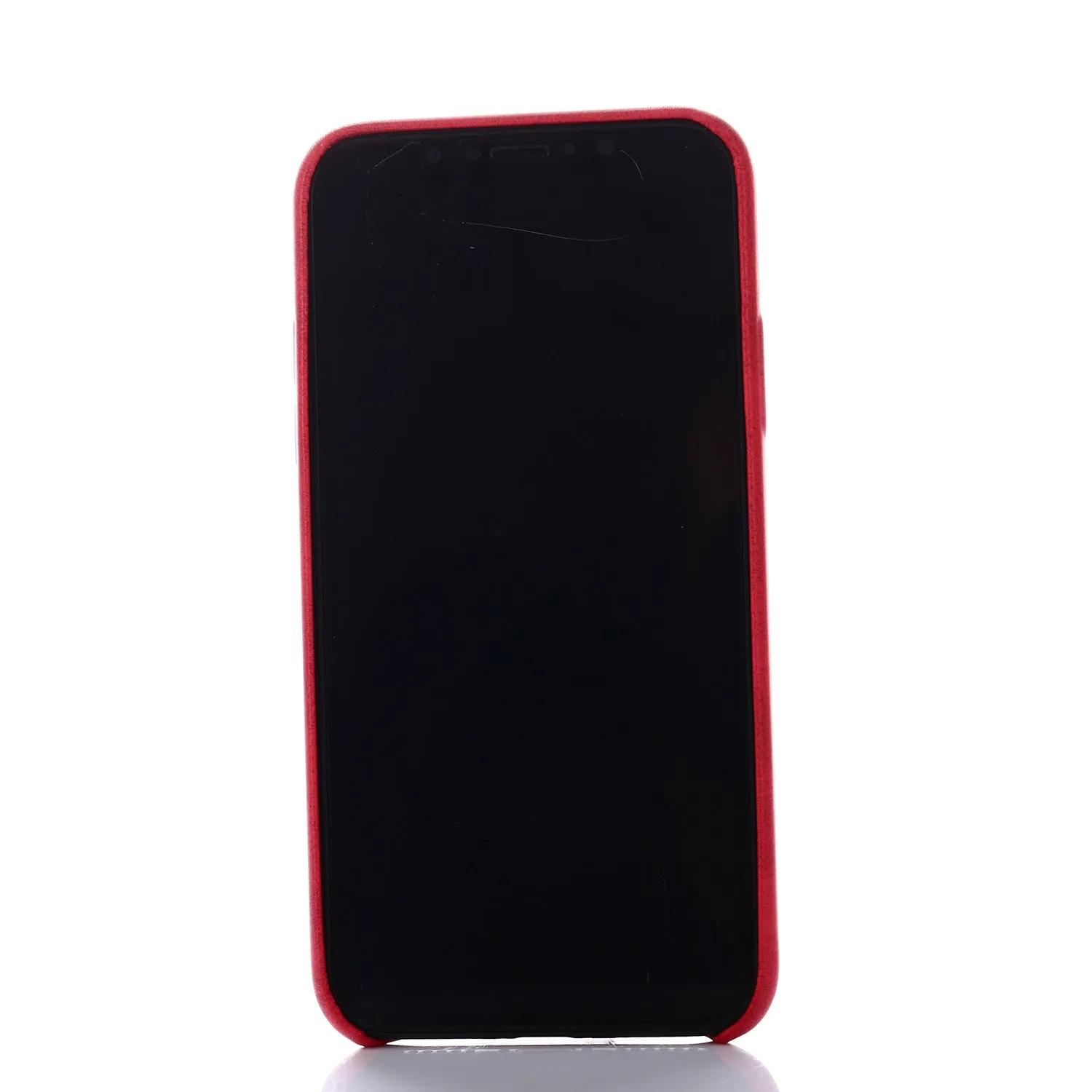 Retro Luxury PU Leather Case for Apple iPhone X - Black,Brown,Khaki,Red