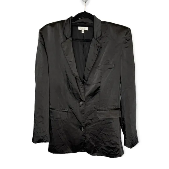 Ronny kobo Alex satin oversized blazer
